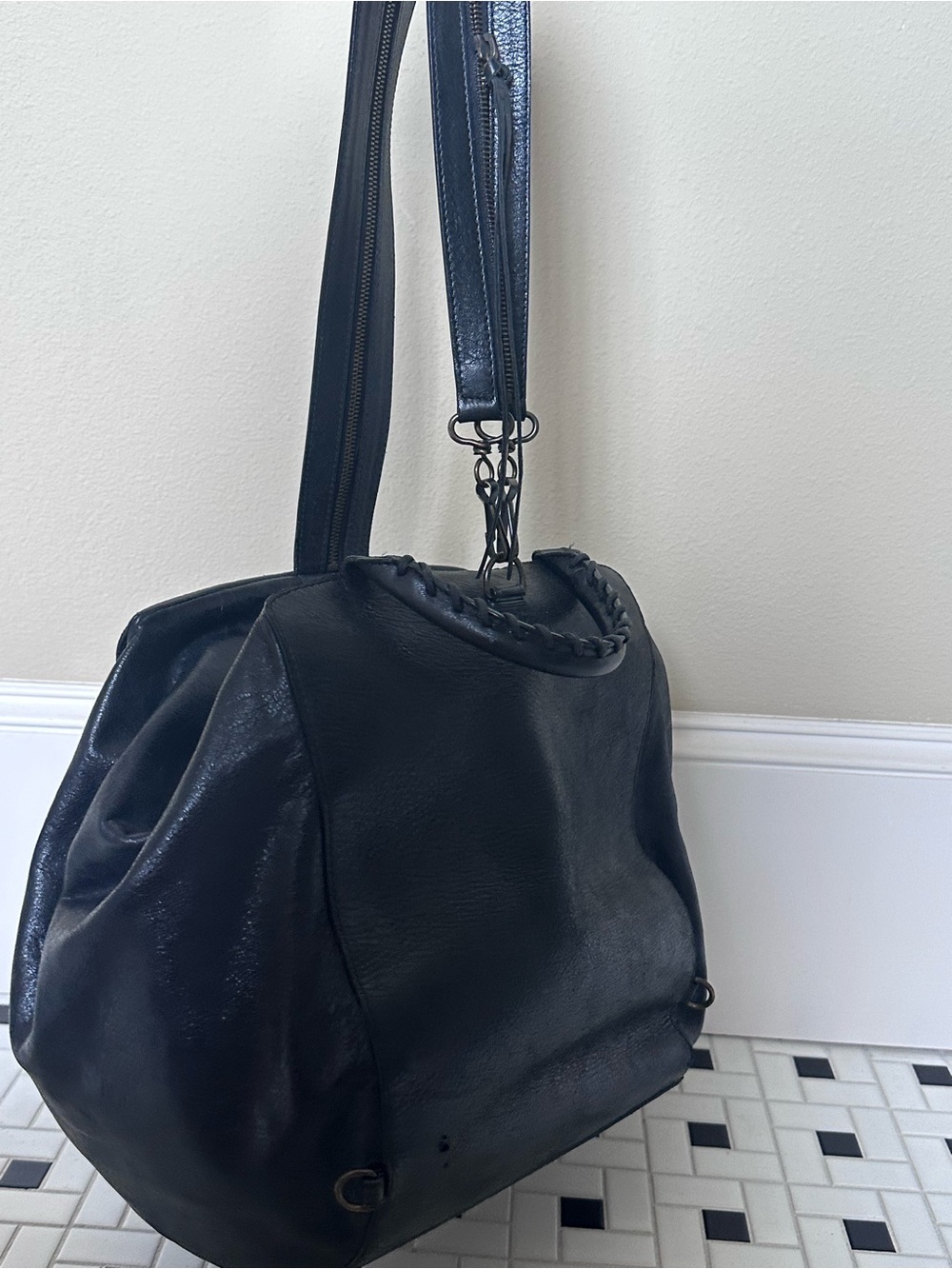 Balenciaga Agneau Traveler Backpack / Top Handle with Classic Hardware - Picture 9 of 12